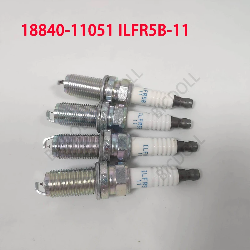 

4/6PCS Iridium Spark Plug 18840-11051 ILFR5B-11 for Hyundai Genesis Santafe for Kia Optima Rondo Borrego