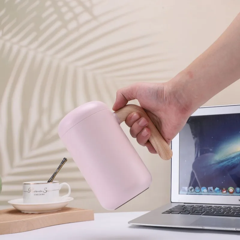 Ceramic or Stainless Steel Inner Liner Double-layer with Tea Compartment Insulated Cup Portable for Home and Office Use