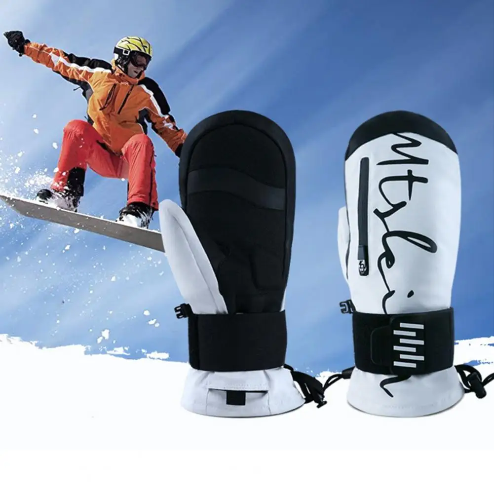Ski Gloves Waterproof Ski Gloves Winter Ski Gloves with Built-in Wrist Guards for Snowboarding Cycling Waterproof Warm Snowboard 6