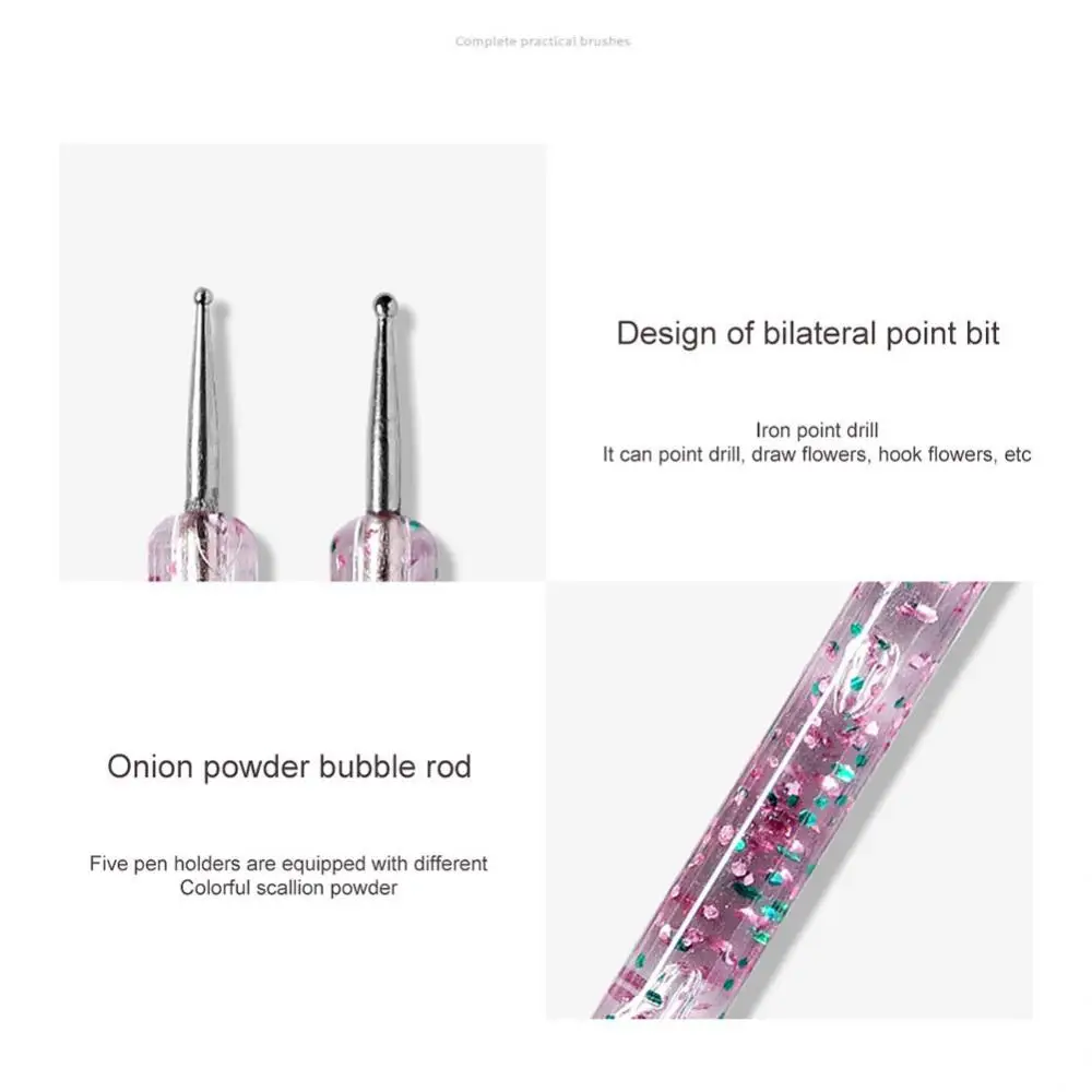 Nail Dotting Pen Portable Drilling Picking Picker Self-adhesive Rhinestones Gems Pens Nail Art Decor Tools 5