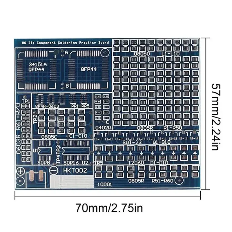 SMD/SMT Components Soldering Practice Board Electronic Project Kits DIY Soldering Kit Skill Training Board Led Transistor SMD image 5