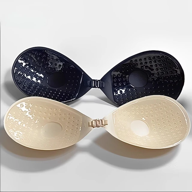 Silicone Chest Stickers Lift Up Nude Bra Round Self Adhesive Bra Invisible Push Up Cover Bra Pad Sexy Strapless Breast Petals 2