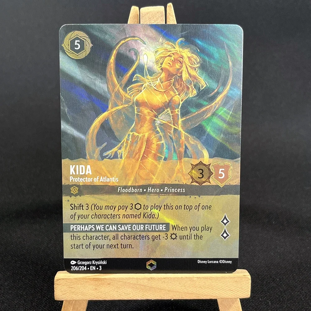 Carte Lorcana Rainbow Game Card Rise Of The Floodborn Enchant Proxy Tcg Game Card Inglese Francese Germania Italiano Nuove Carte Da Gioco