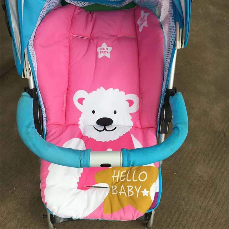 Baby Kids Highchair Cushion Pad Mat Booster Seats Cushion Pad Mat Feeding Chair Cushi on Pad Stroller Cushion Mat Cotton Fabric - 6