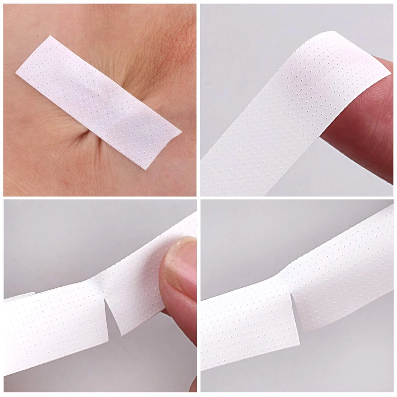 Japanese Insulating Tape 2/3 Rolls for Eyelash Extension Lint Free Under Eye Pads Breathable Non-woven Tape Paper Eyelash Patch