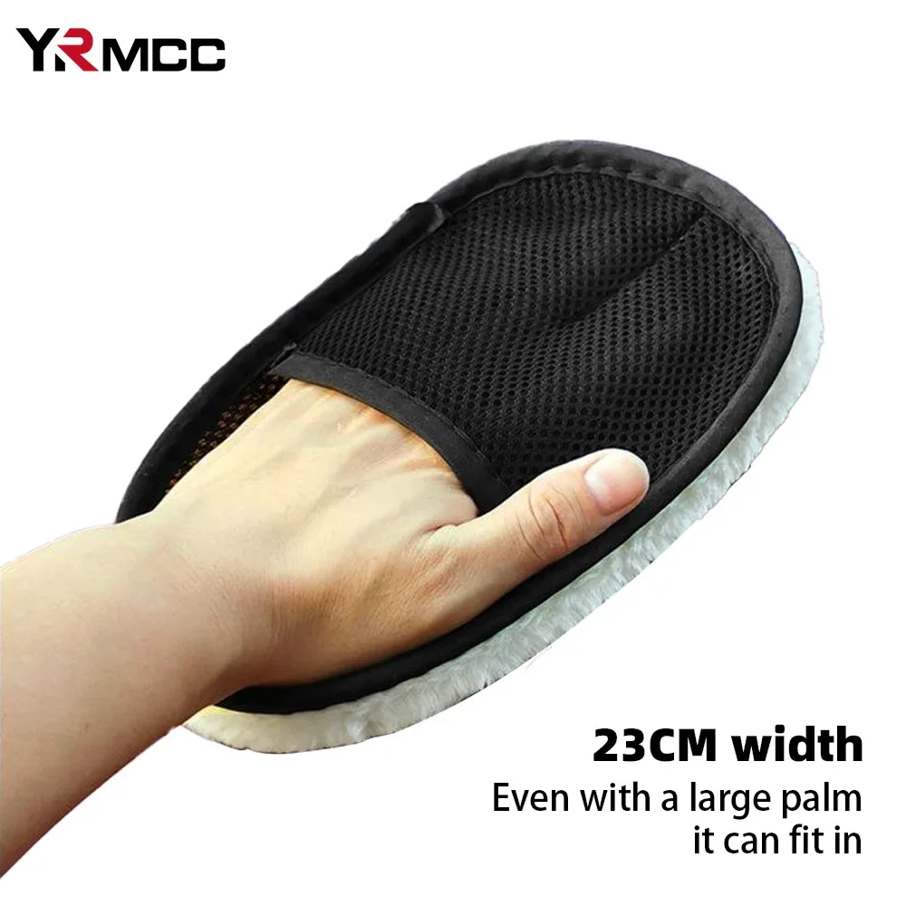 1/3Pcs Car Wash Gloves Cleaning Wool Soft Mitt Auto Polishing Advanced Microfiber Glove Auto Dusting Gloves Car Wash Accessories