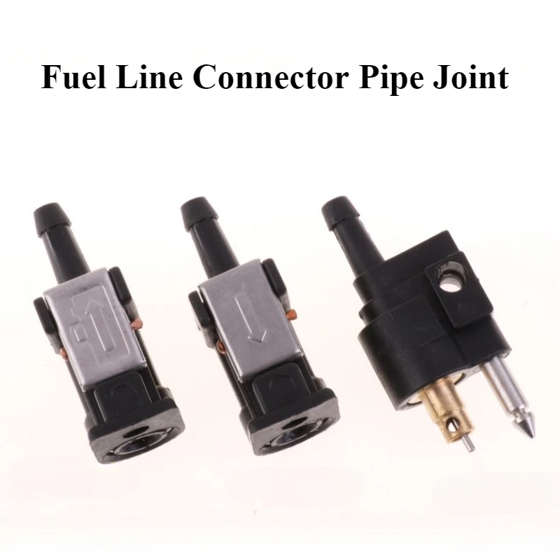 Adaptateur de tuyau de conduite de carburant 1/4 ′′ 6mm mâle et 5/16′′ 8mm femelle, connecteur de tuyau de raccord pour accessoire de bateau à moteur hors-bord Yamaha