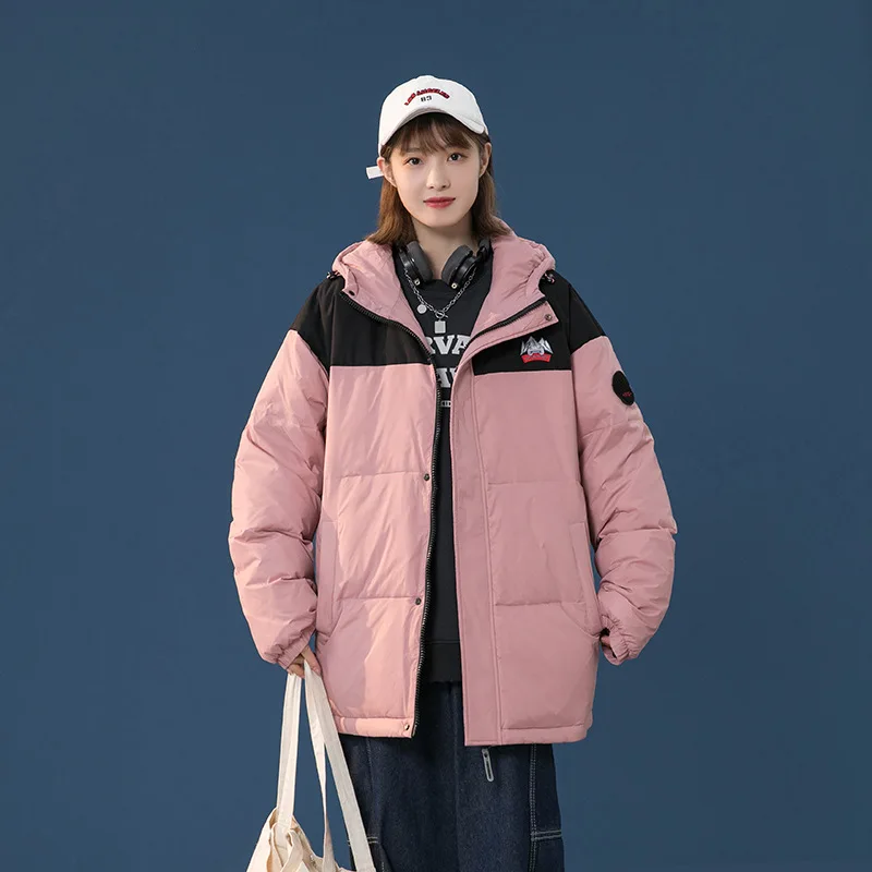 2022 New Fashion Women Down Coat Fashion Short Winter Jacket Fashion Couple Warm Outwear