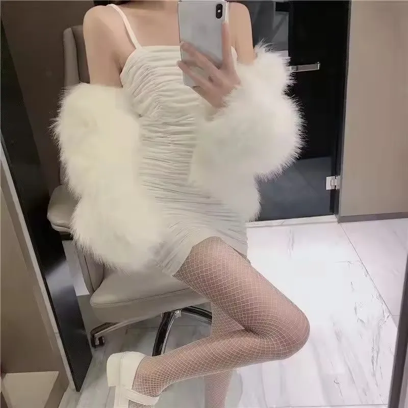 2026 Übergröße Weiße Lolita Netzstrümpfe Strumpfhosen Damen Gothic Nylon Netzstrumpfhose für Cosplay Collants Femme Sox – Detail 6