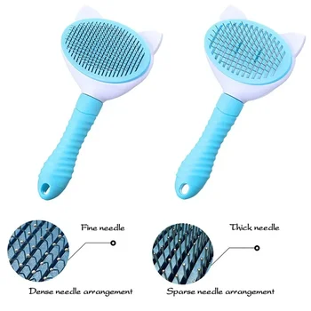 Pet Comb Cat Cleaning Supplies High Quality Self cleaning Brush Professional Grooming brush for Dogs, Cats pets Glove dog Bath 2