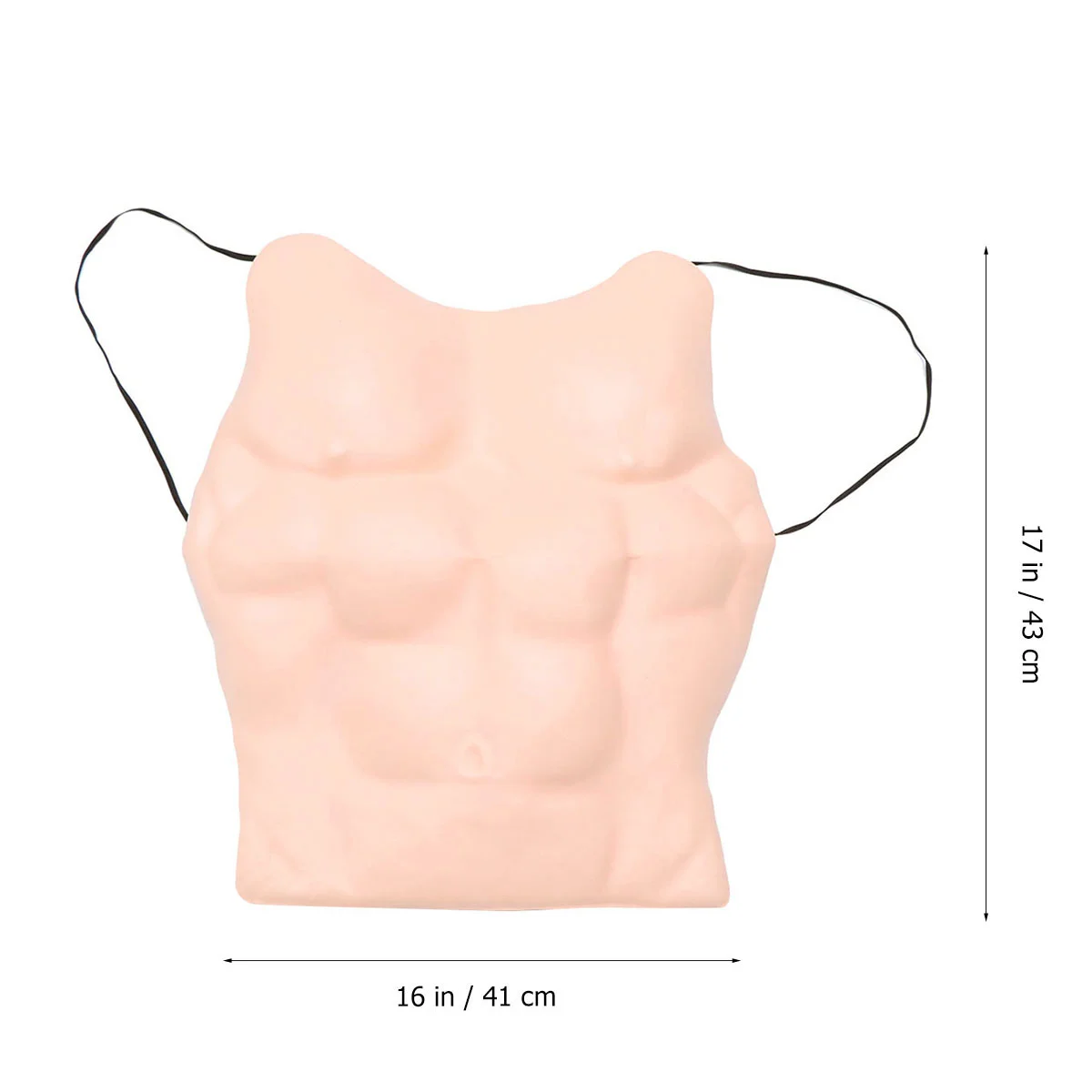 Fancy Halloween Costumes Pectoral Muscle Fake Chest Funny Costume Cosplay Clothing Decorative Props Masquerade Party