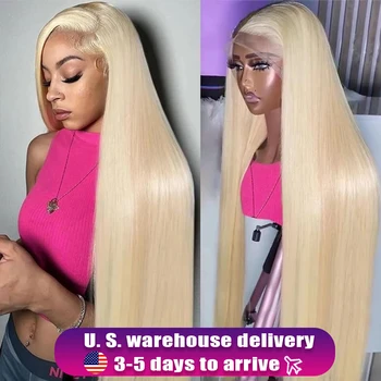 Density 613 Blonde 13X6 HD Lace Frontal Wig Human Hair 1