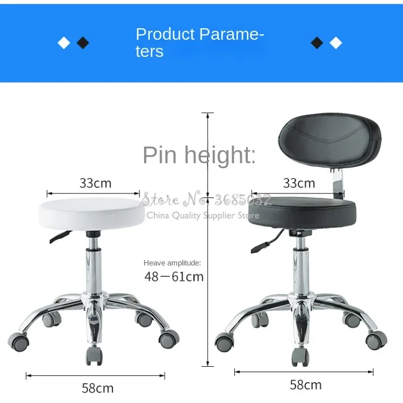 Comfortable Adjustable Saddle Stool Seat Furniture Ergonomic Medical Office Saddle Chair Rolling Swivel Chair for HomeDental