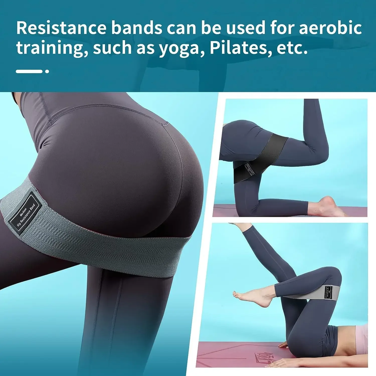 Anti-Slip Resistance Hip Booty Bands Squat Glute Workout Non-slip Trainer Thick Stretch Fitness Strips Loops Yoga Equipment resistance bands resistance band resistance strap
