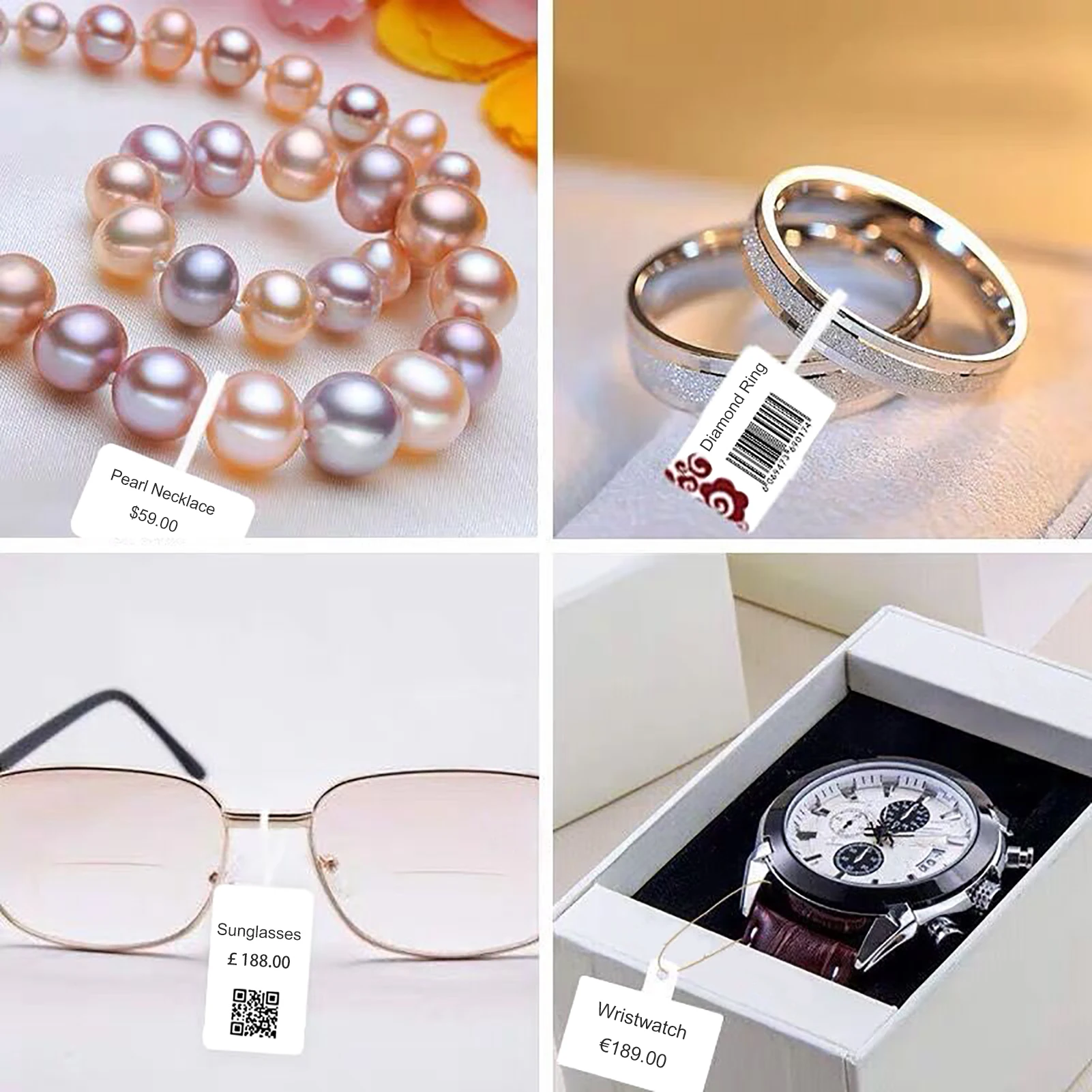 1 Roll 14x53mm 100 Sheets Thermal Printing Sticker Paper Self-Adhesive Waterproof Oil-Proof Tear Resistant Label Tape for DP23