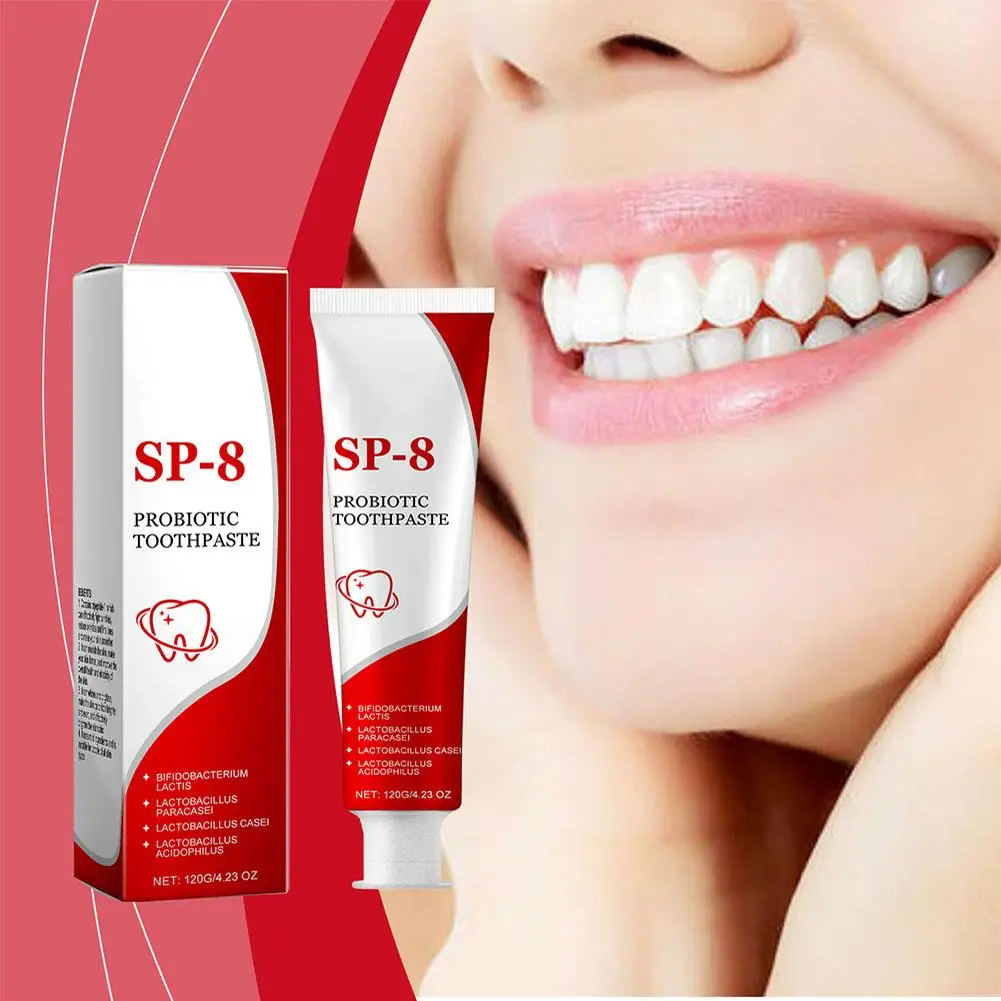 Teeth Whitening Product SP-8 Probiotic Toothpaste Whitening Tooth Remove Plaque Stains Teeth Whitener Oral Hygiene Clean Fresh Breath Dental 100g/120g