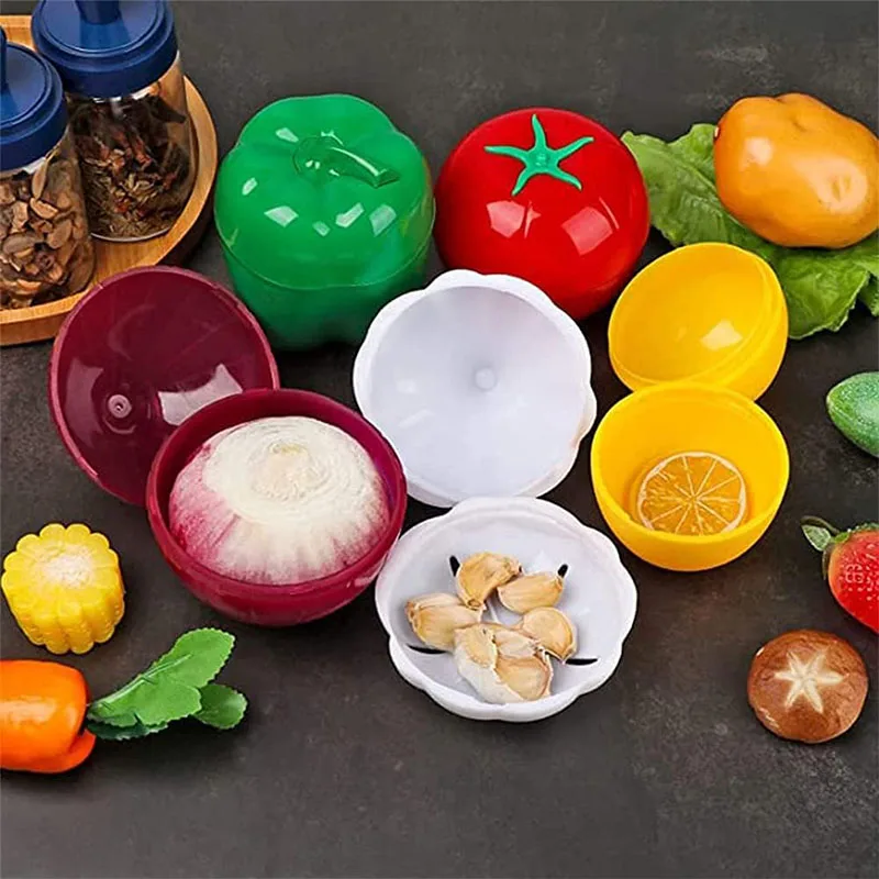 Plastic PP Fruit and Vegetable Fresh-keeping Box Garlic Onion Lemon Fresh-keeping Sealed Box Green Pepper Apple Storage Bowl kitchen storage box rice storage box food storage pots food storage container food storage can food storage box storage box
