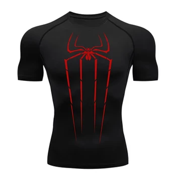 T-shirt sportiva da corsa da uomo: top attivo girocollo a maniche corte traspirante ad asciugatura rapida per allenamenti all'aperto RL559