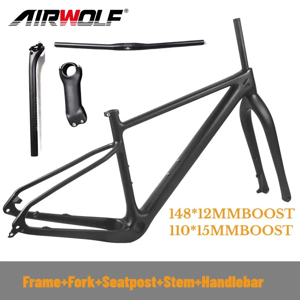 Airwolf 29Er Xc Hardtail Telaio Mtb In Carbonio 12X148Mm Boost Mountain Bike Telaio In Carbonio Con Manubrio Reggisella Manubrio