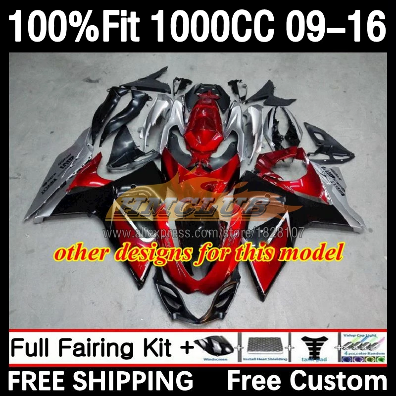 Injection Body For SUZUKI GSXR-1000 K9 1000CC 2009 2010 2011 2012 77No.85  BACARDI bats GSXR 1000 CC GSXR1000 13 14 15 16 Fairing