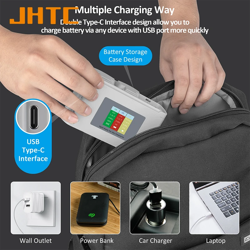 DJI Mini 2/SE 배터리 충전기용 JHTC 충전기 DJI Mini 4k용 지능형 비행 드론 액세서리