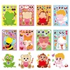 8Pcs Animal Sticker Emotions Cards Puzzle Diy Sticker Books Set for Kids Toddlers Cute Cartoon Decorative Sticker Kid Toys Gifts 6