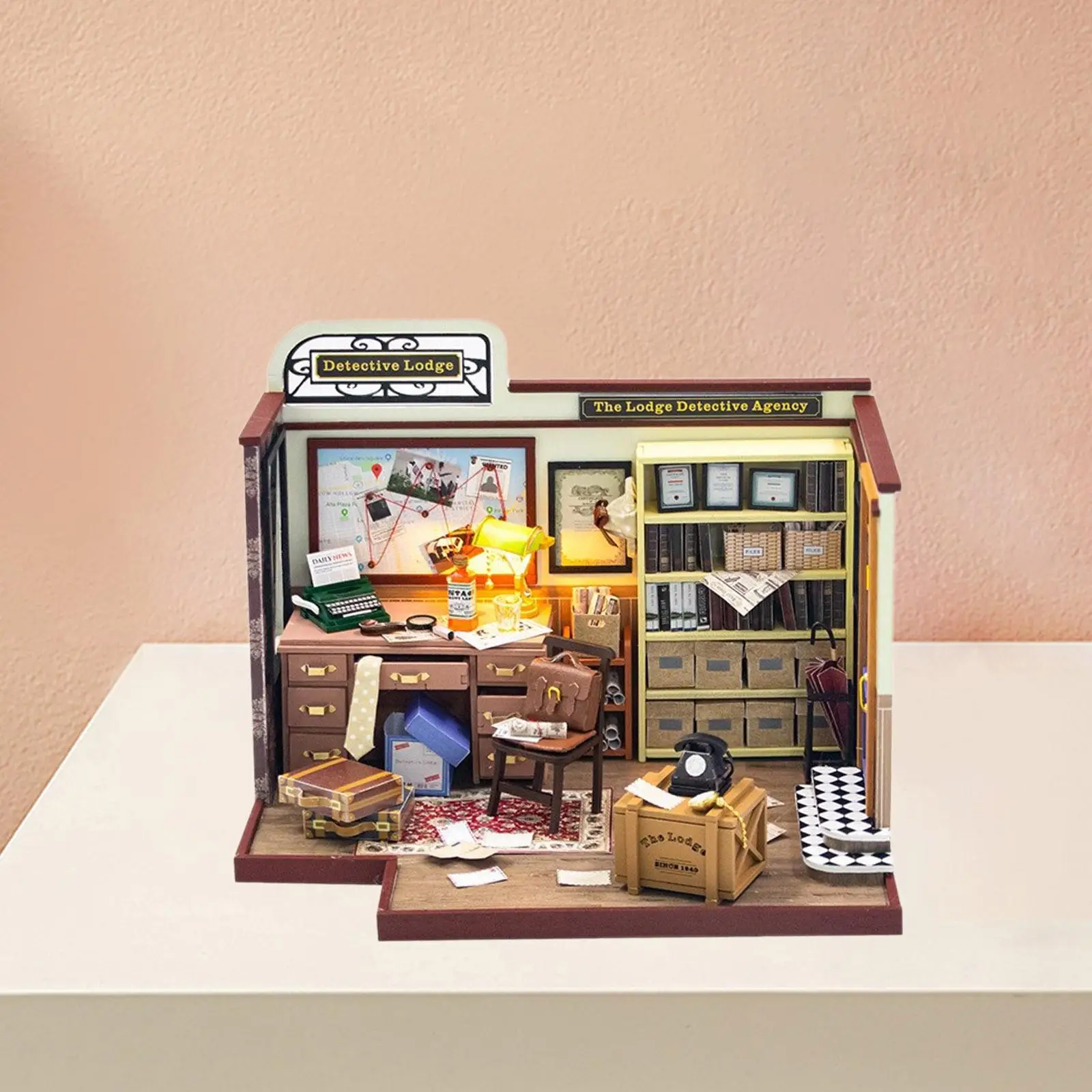 

Miniature Dollhouse Kits with Furniture and Light Dollhouse DIY Miniature for Boy Girls Children Teens Ages 8 Years Old up Kids