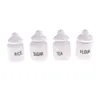 4pcs 1:12 Doll House Miniature Cute White Ceramic Storage Jars Kitchen Accessories Classic Pretend Play Furniture Children Toys 1