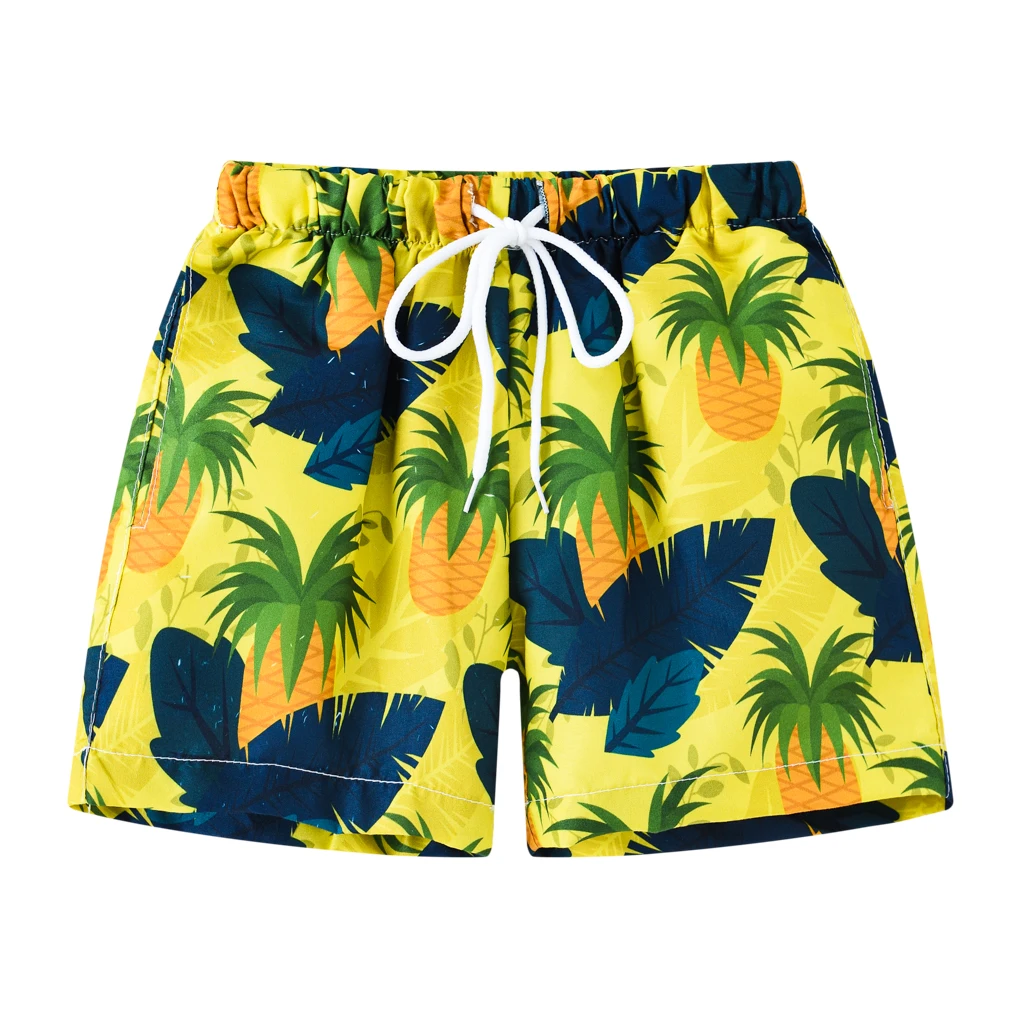 Summer Beach Vacation Shorts for Children Aged 2-10, Fashionable Multi-Color Beach Shorts for Boys