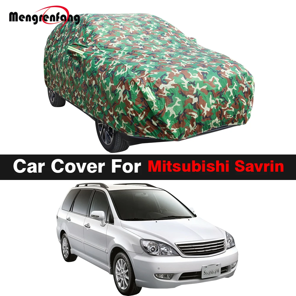 

Camouflage Car Cover For Mitsubishi Savrin Outdoor Anti-UV Sun Shade Snow Rain Resistant MPV Cover Waterproof