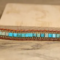 Bohemian natural stone emperor stone bracelet, hand woven exquisite bracelet,summer travel accessories,fashionable jewelry gifts 5