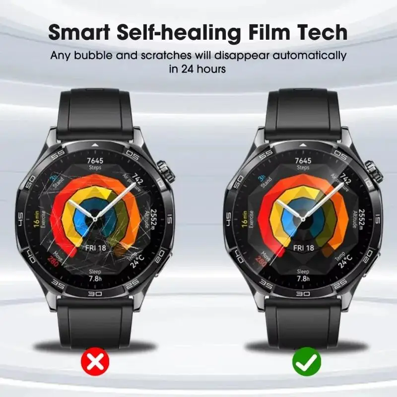 Hydrogel Film Anti-Scratch Screen Protector for Smartwatches - No Glass