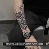 Demon Mask Waterproof Temporary Tattoo Sticker, Long-lasting Waterproof for 1-2 weeks, Realistic Semi-Permanent Fake Tattoo 2