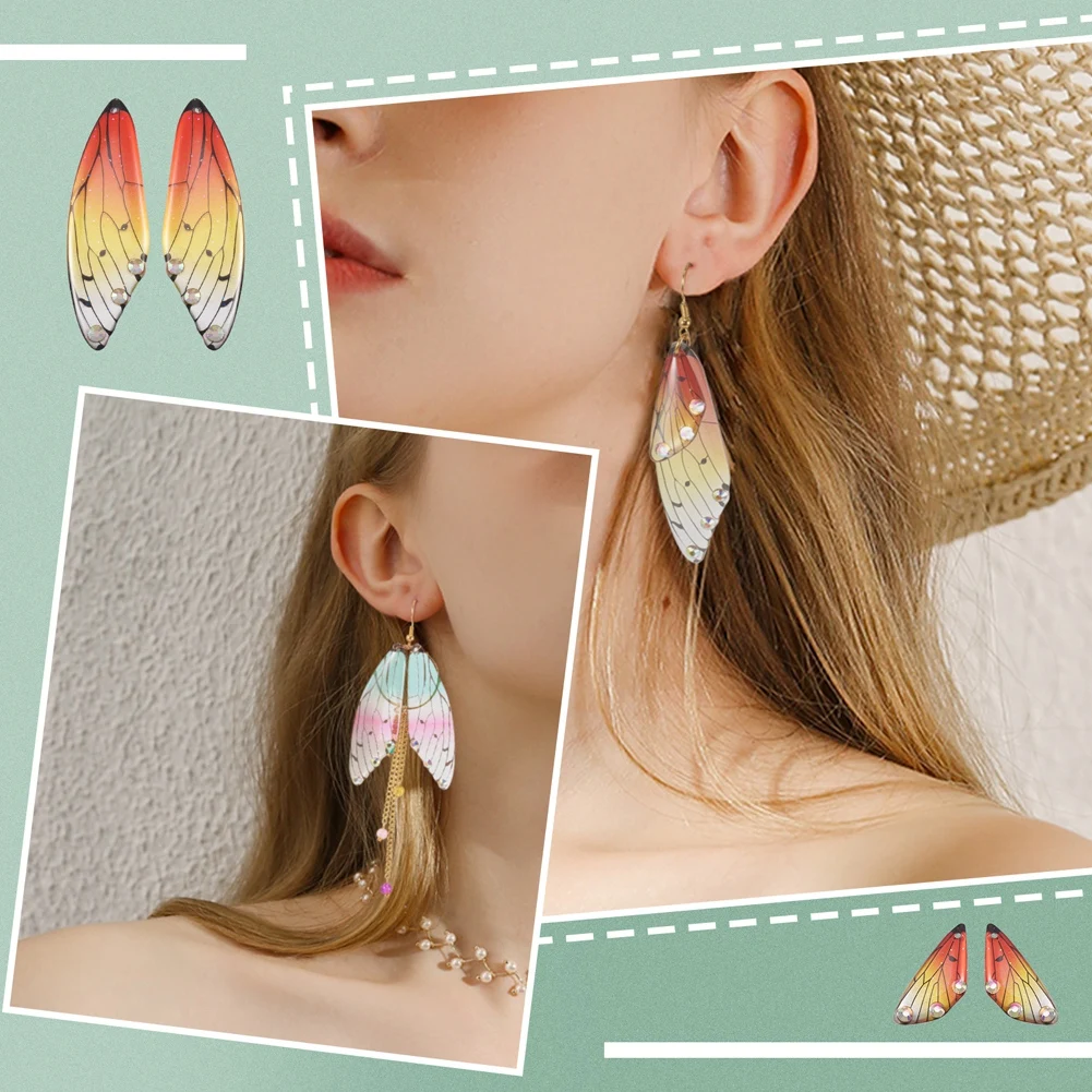 90Pcs/box Resin Earring Making Kit Butterfly Pendants For Women Fashion  Dangle Earring Findings DIY Jewelry Making Accessories - AliExpress