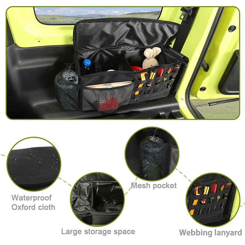 BAWA 자동차 트렁크 주최자 가방 Suzuki Jimny 2019 2020 2021 2022 JB74 트렁크 보관 주최자 가방 액세서리 인테리어 부품