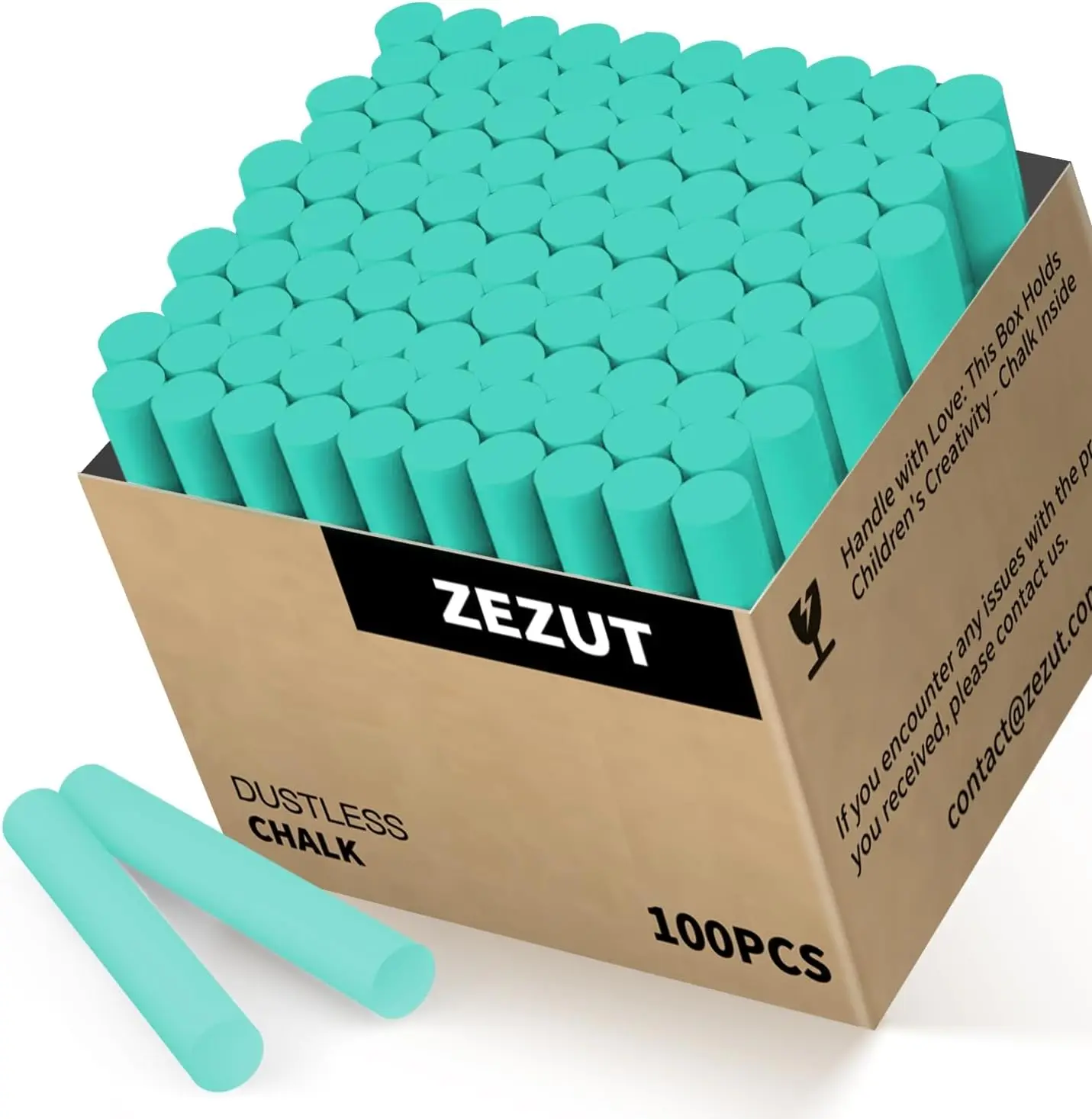 100PCS White Chalk, Standard Size Blackboard Chalkboard Chalks, , Non-Toxic, 100 Piece Bulk Pack, Value Easle Painting stand