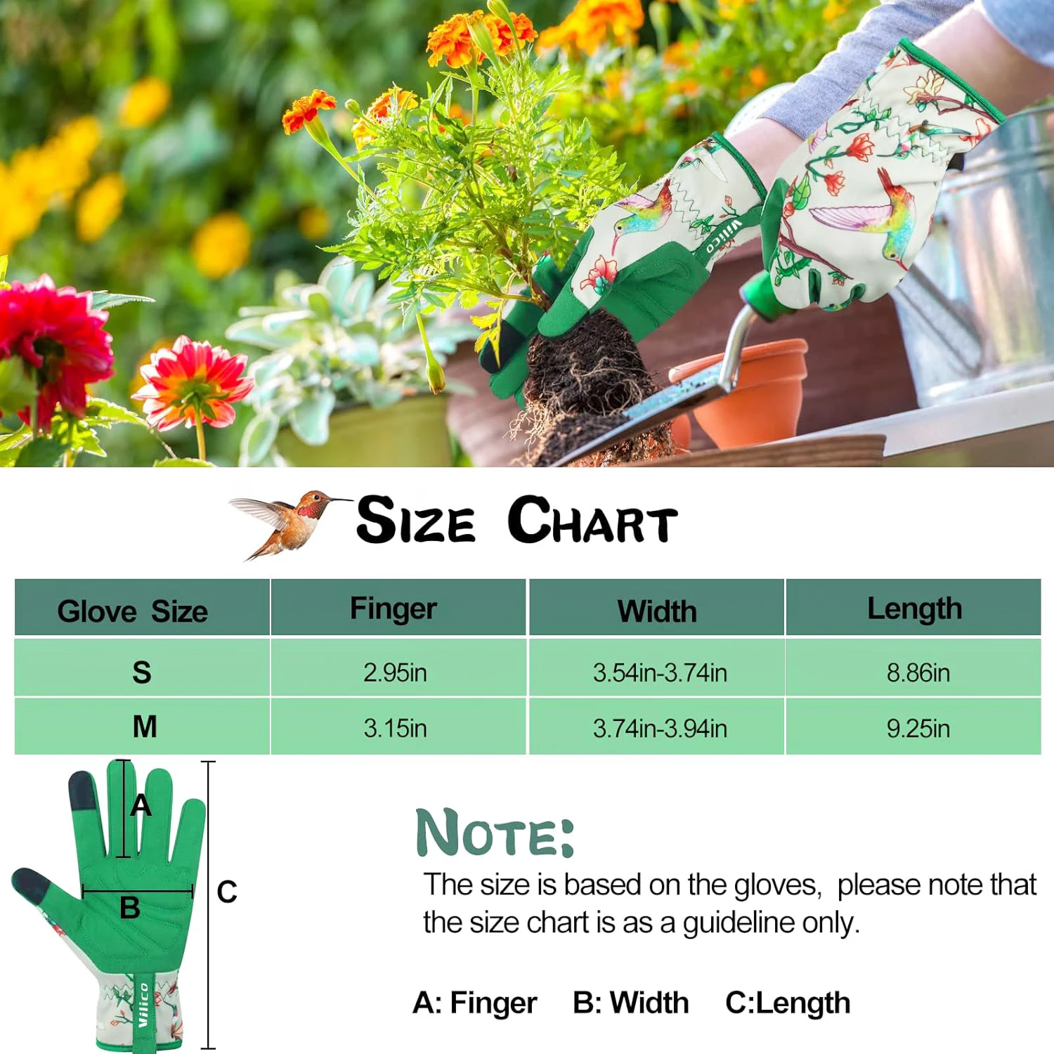 1 Pair Gardening Gloves Rose Pruning Thorn Proof Gloves With Long Forearm Protection Gauntlets For Digging Planting Garden Tool