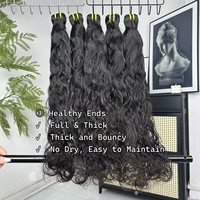 Extensions de Cheveux Humains Naturels Ondulés 15A, 100% Cheveux Vierges Bruts Vietnamiens Non Traités, 3/4 Paquets, Cheveux Mouillés et Ondulés, Extension Rapide à Tisser 4