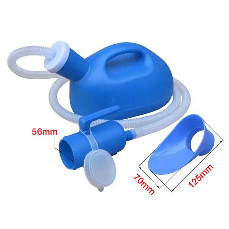 2000ml Portable Urinal With Hose For Women Men 1.3/1.6m Extension Long Tube Toilet Outdoor Urinal Chamber Pot For Camping Travel