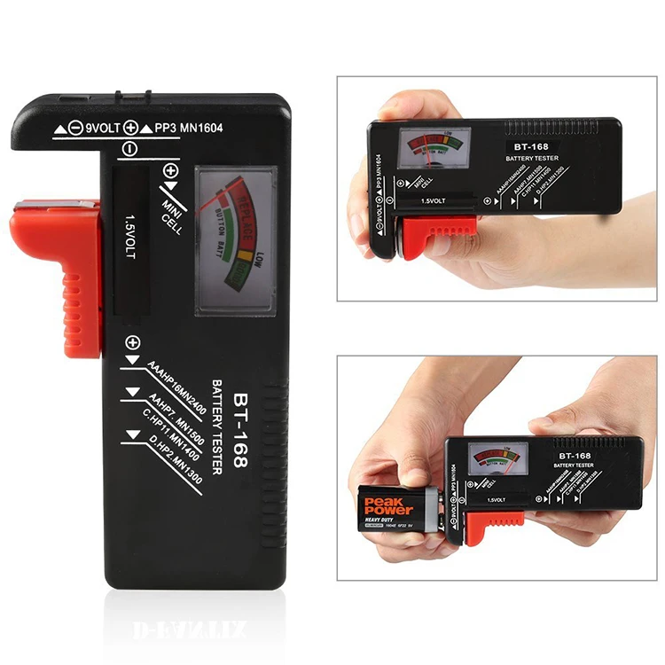 

Цифровой инструмент для измерения мощности аккумулятора, цифровой дисплей, тестер, индикатор мощности 9 В, 1,5 в, универсальный