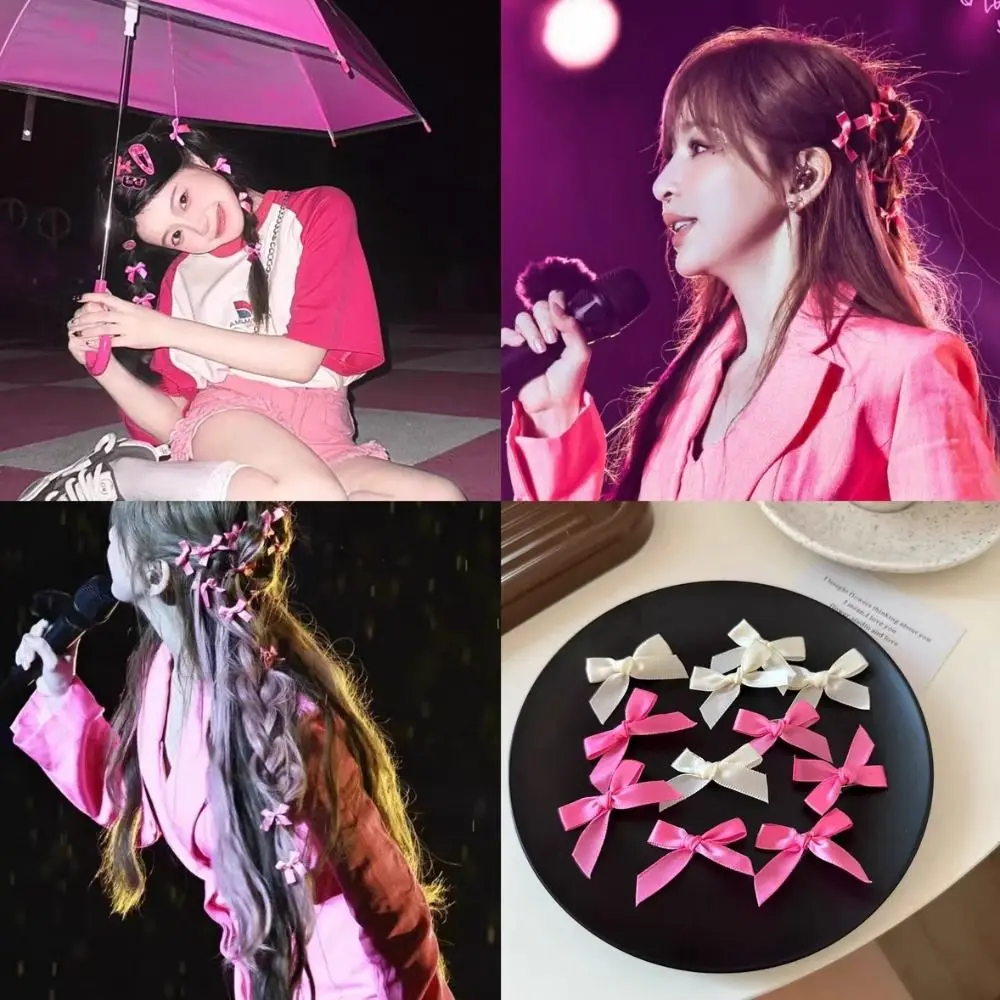 Description Picture 6 of item1PC Mini Bowknot Hair Clips Ballet Ribbon Hair Accessories Bow Hairpin Headwear Sweet Multicolor Barrette Girls