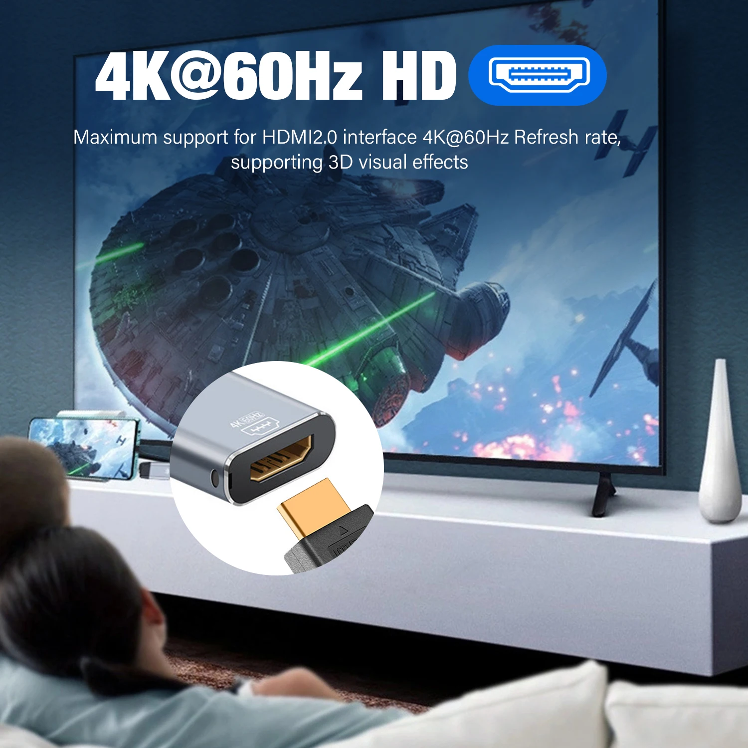 UHD 4K 60Hz C타입 HDMI 호환, VGA DP RJ45 미니 DP 비디오 컨버터, USB C 어댑터, 삼성 S23 S22 화웨이 맥북용, 신제품