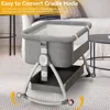 Baby Bassinet 4-in-1 Convertible Bedside Crib, with Mosquito Net & Rocking Mode | 6 Adjustable Heights, Breathable Mesh 5
