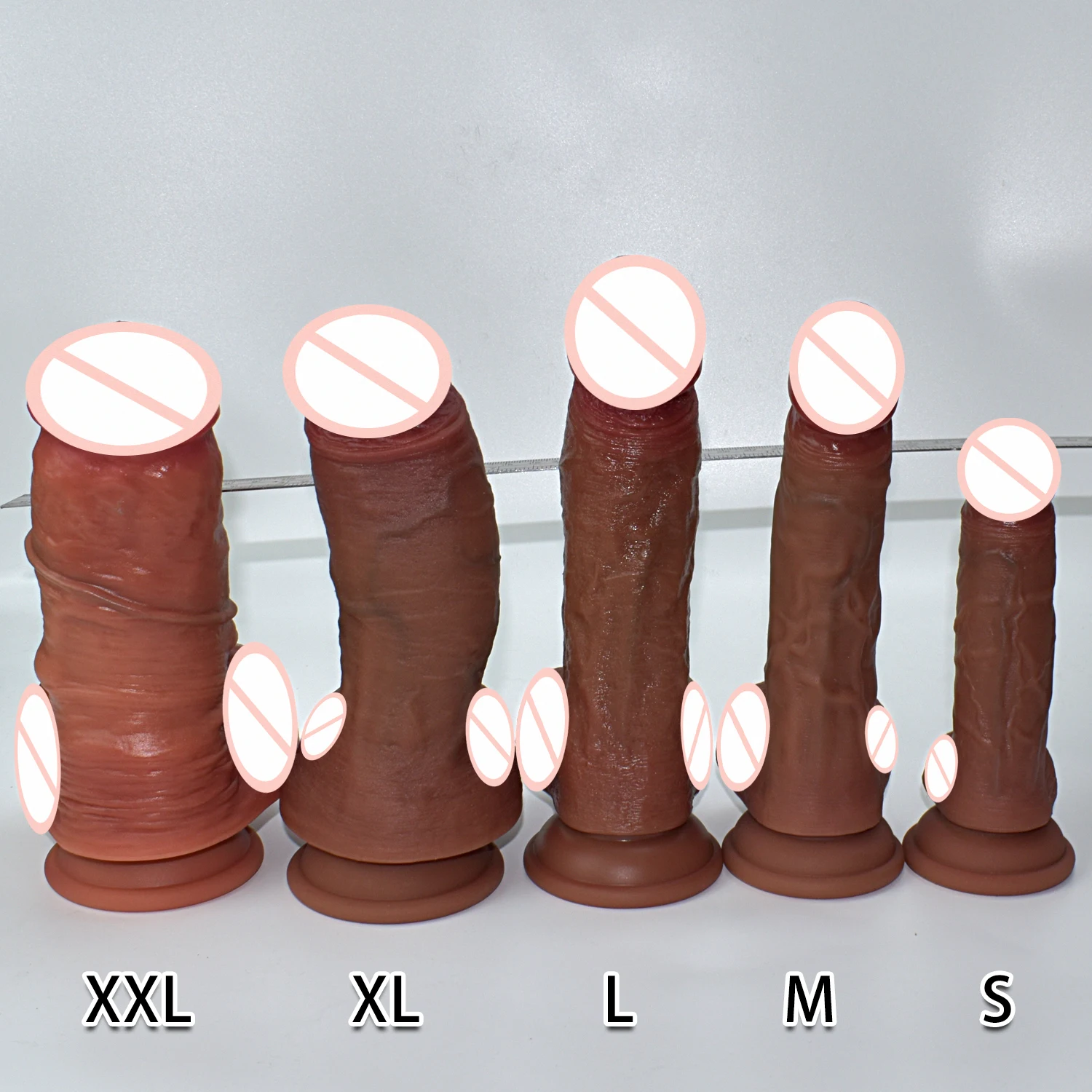 Sex Toy for Women Liquid Silicone Dildo with Suction Cups Giant Super Realistic Oversized Penis