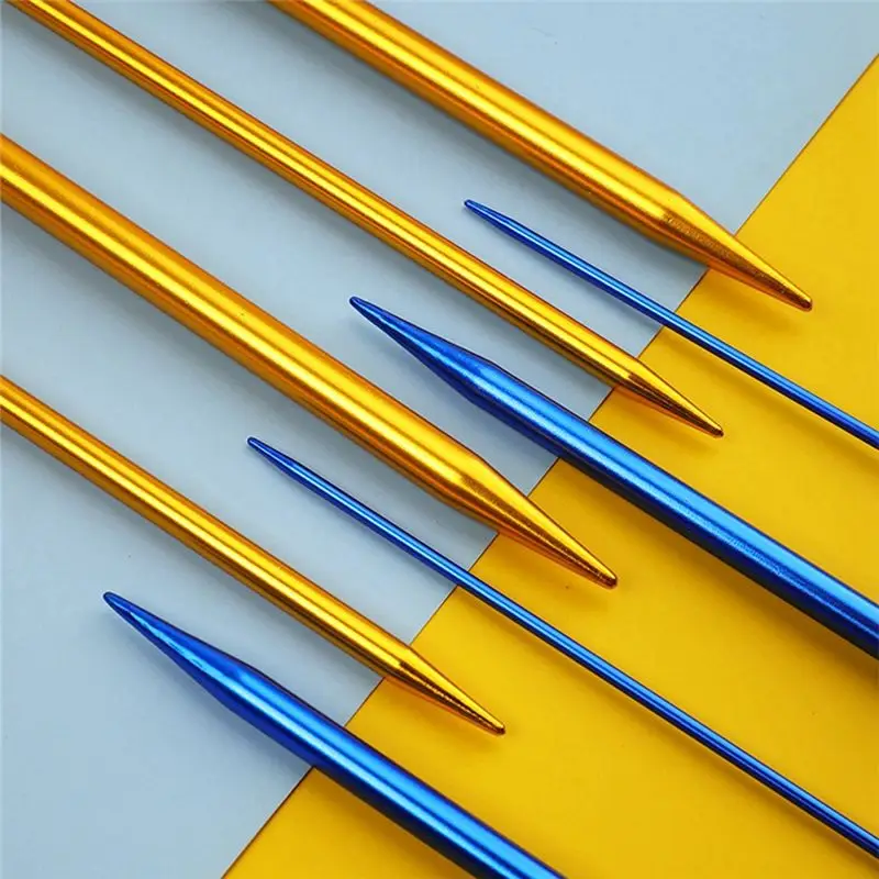AC62-14PCS Stainless Steel Knitting Needles Set Pointed Needles Knitting Crochet Supplies For Beginners Handmade(2-10Mm) 5