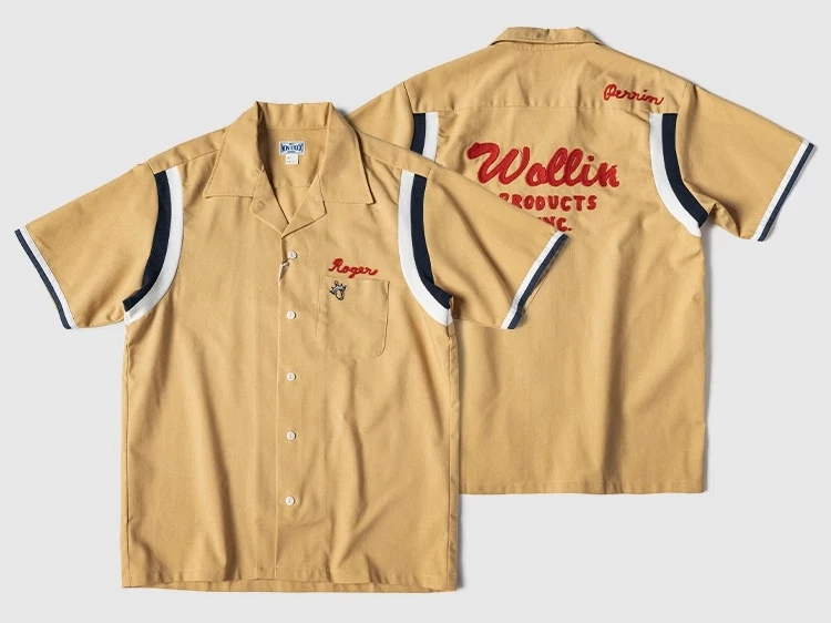 ウェア・シャツ 60s bowling shirt dead stock ウェア・シャツ 60s BOWLING Shirts 60s Vintage S/S Bowling