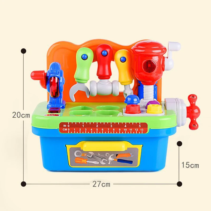 Children Simulation Electric Drill Screw Pretend Repair Games Boys Repair Tool Table Disassembly Screw Play House Pretend Toys