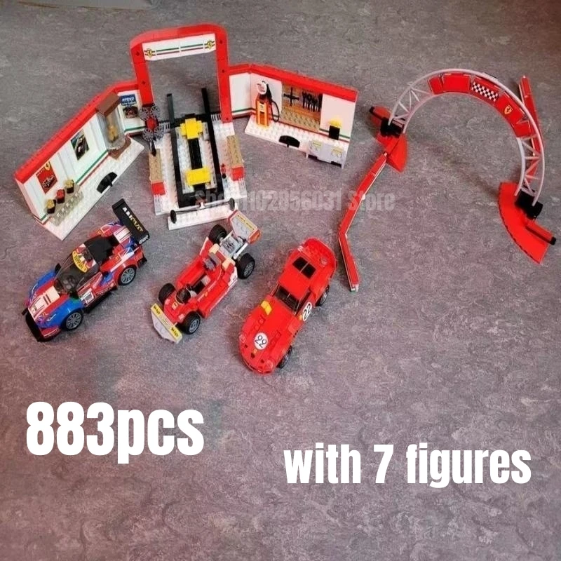 883Pcs Racing Car Ultimate Garage Building Blocks Fit 75889 Model Bricks Toys For Chilren Gift