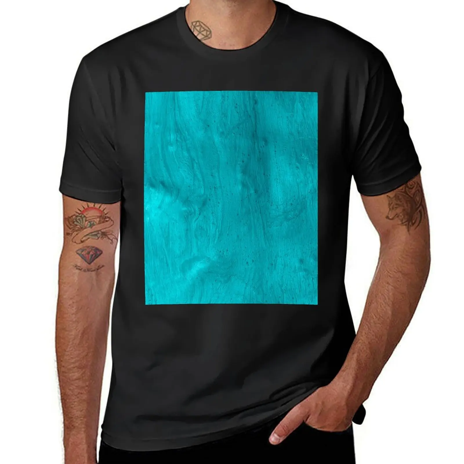 

Abstract Blue Mandel T-Shirt new edition quick drying black t shirts for men
