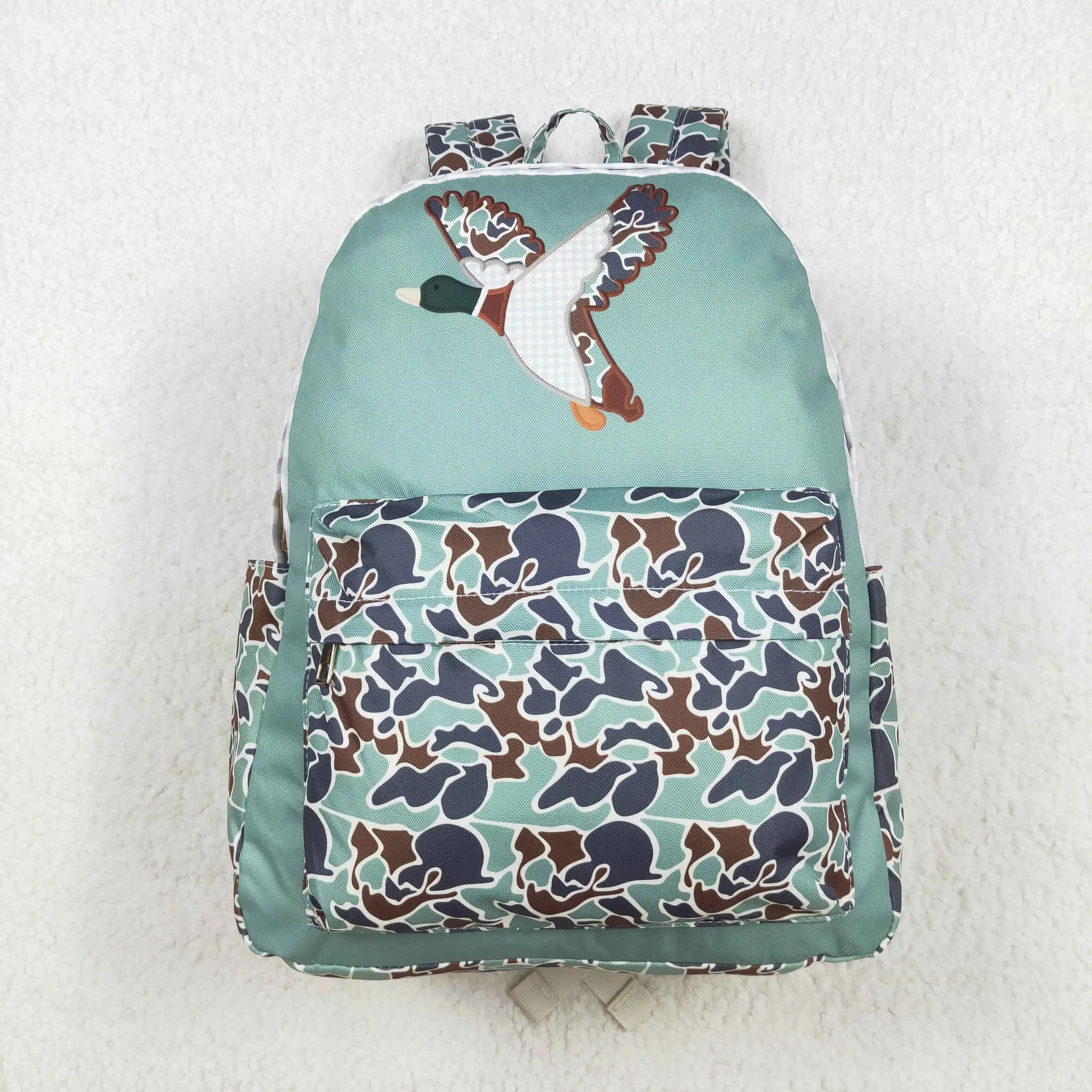 Wholesale western Baby Kids Boys Camo Ducks Backpack Zip Back Bag Travel Daypack hunting Outdoor Portable Teen School bags 2